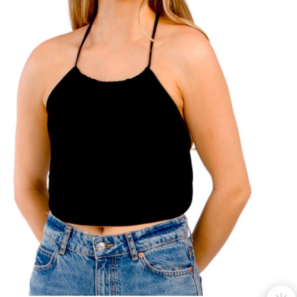 ZARA Crop Halter Top